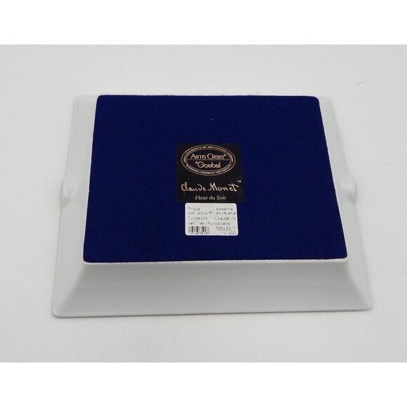 Goebel Artis Orbis Fleurs de Soir Ashtray Cigar Claude Monet Rectangle - Picture 5 of 10